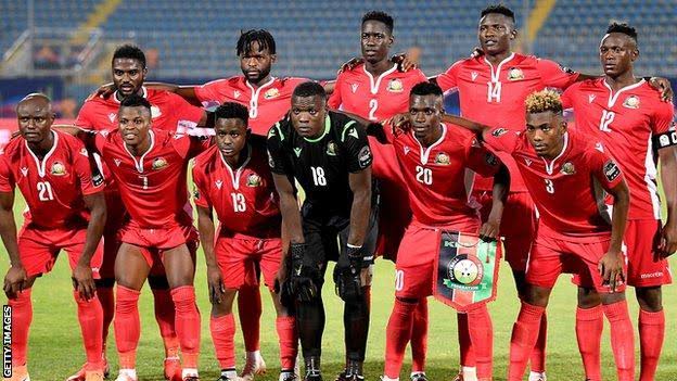 Kenya's Harambee Stars at the Africa Cup of Nations in Egypt. 